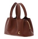 COCCINELLE Nell Handbag Grained Leather Cognac COCCINELLE Nell Handbag Grained Leather Cognac