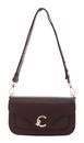 COCCINELLE C-Me Grained Leather Crossbody Bag Berry