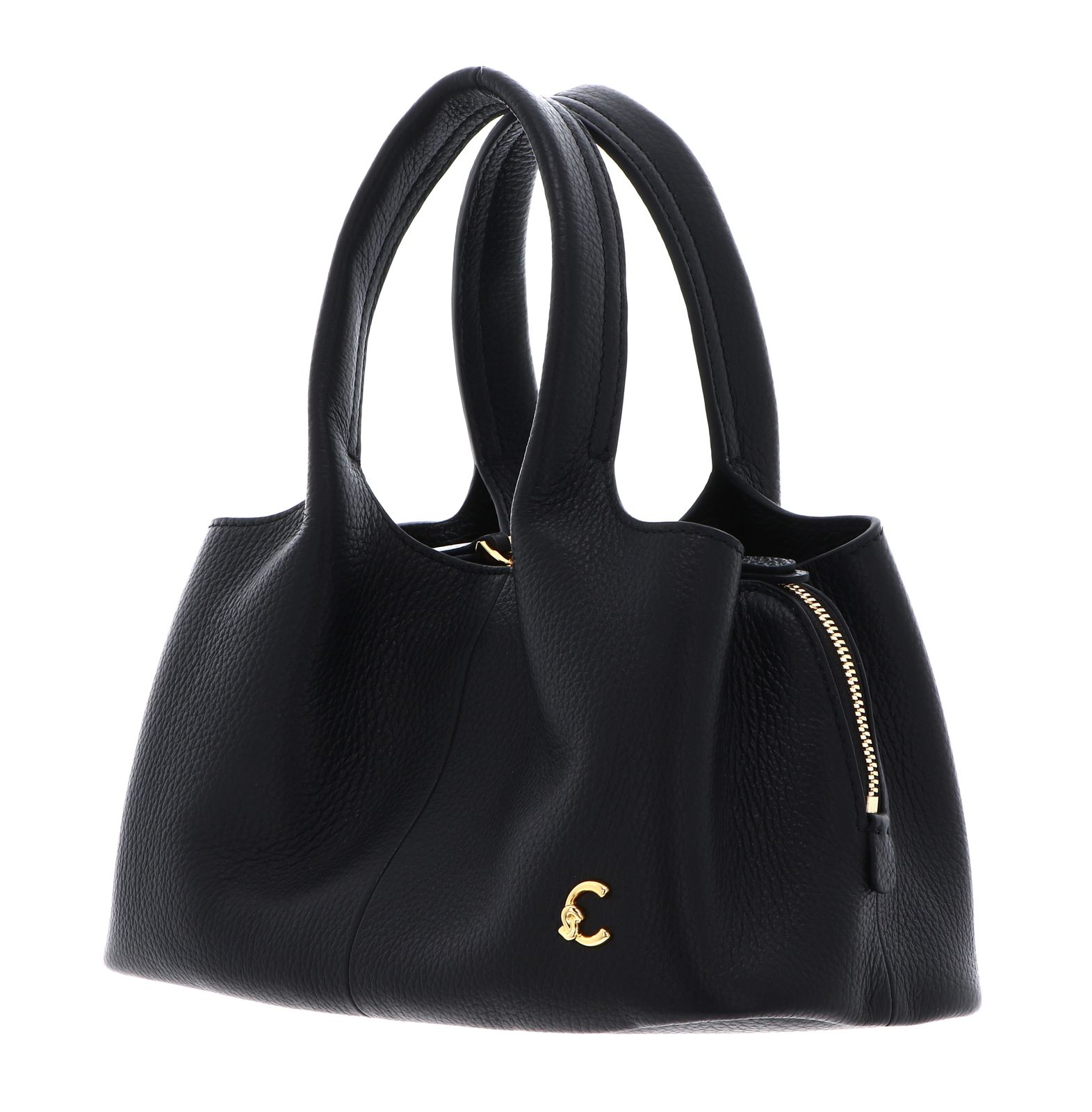 COCCINELLE Nell Handbag Grained Leather Noir COCCINELLE Nell Handbag Grained Leather Noir