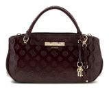 GUESS Carmella 3 Compartment Satchel Burgundy Logo GUESS Carmella 3 Compartment Satchel Burgundy Logo