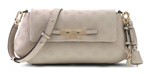 GUESS Carmella Flap Crossbody Bone Logo GUESS Carmella Flap Crossbody Bone Logo
