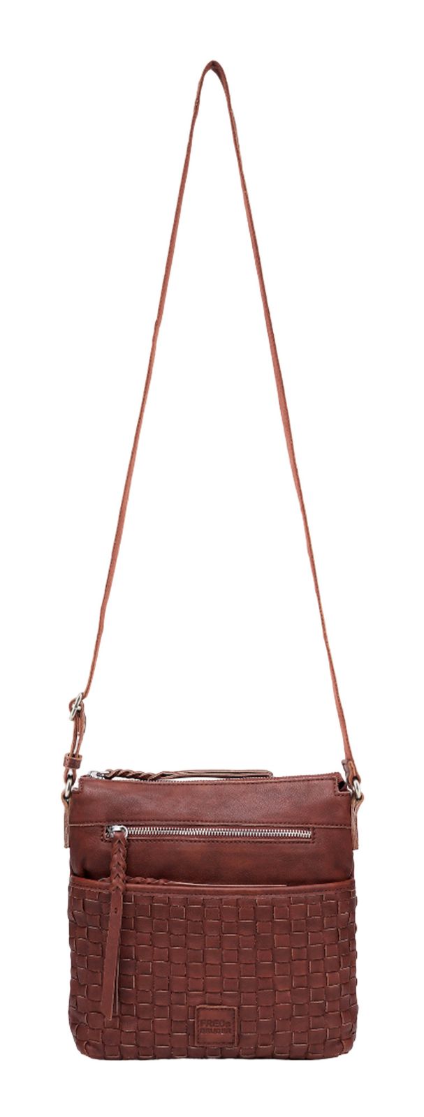 FREDsBRUDER Calm Weave Collection Crossbag Deep Sandalwood