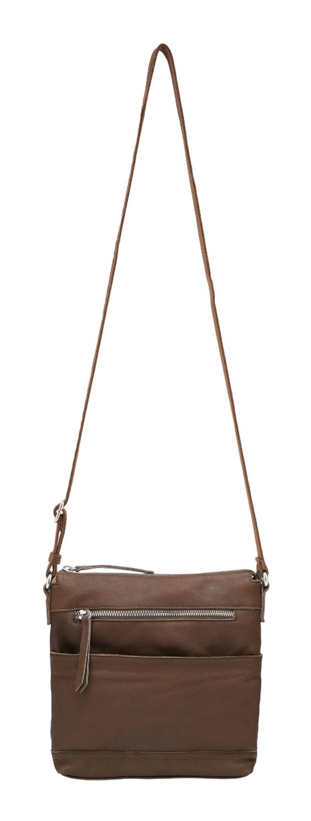 FREDsBRUDER Pocket Play Collection Crossbag With Zip-Pockets Caramel