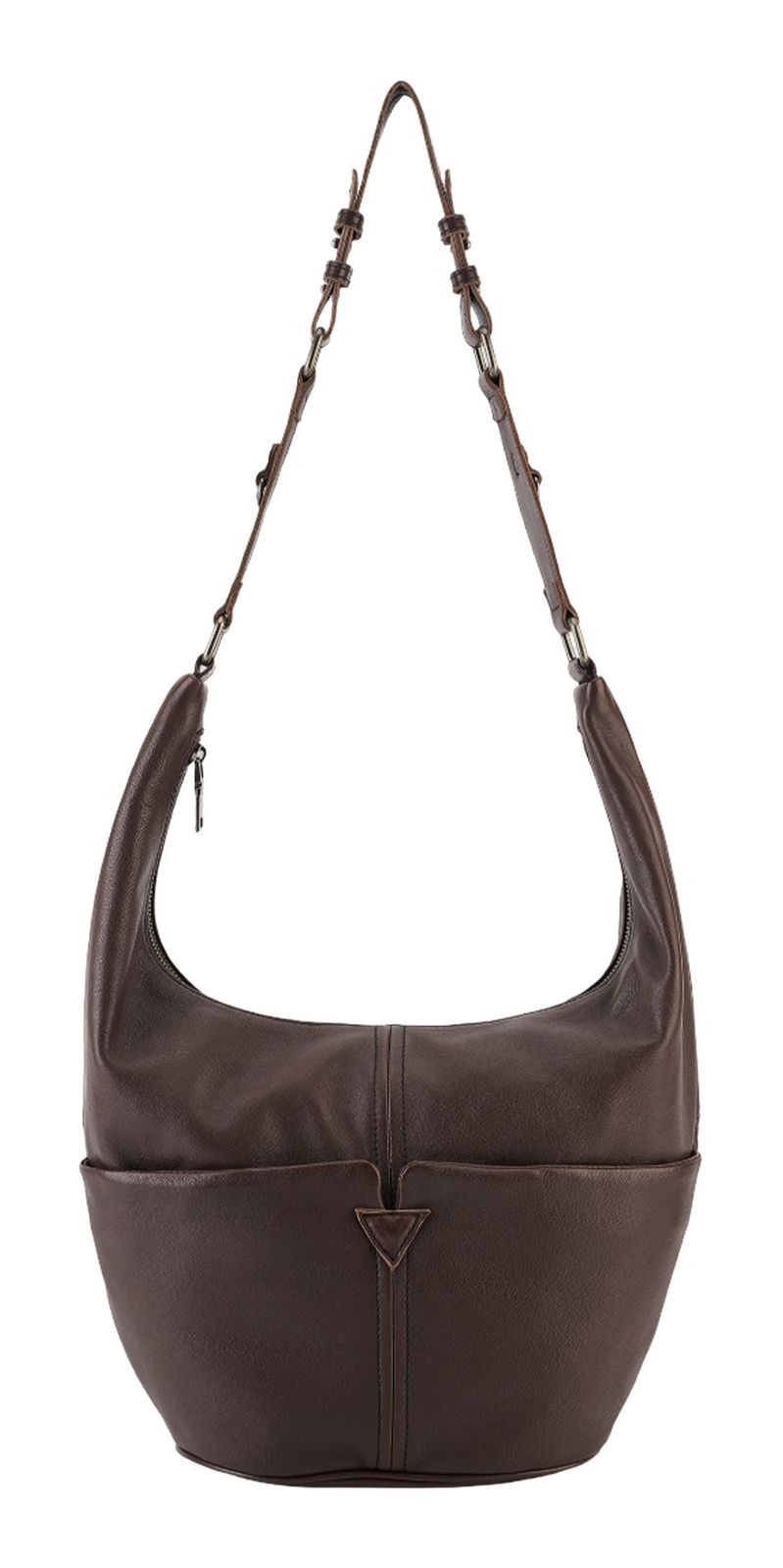 FREDsBRUDER Already Yours Collection Hobo Bag Chocolate Brown