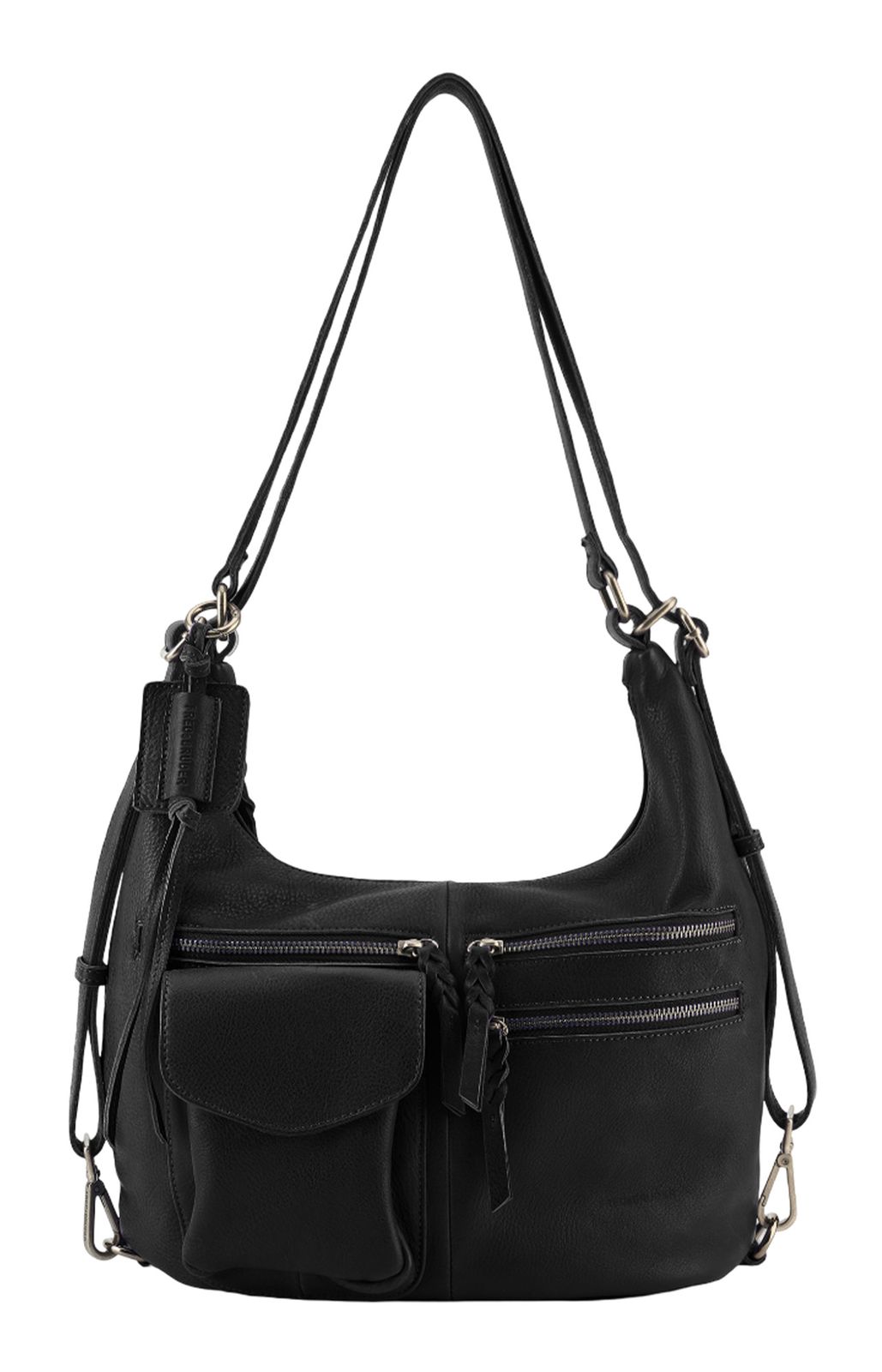 FREDsBRUDER Multi-Hobo Bag Black FREDsBRUDER Multi-Hobo Bag Black