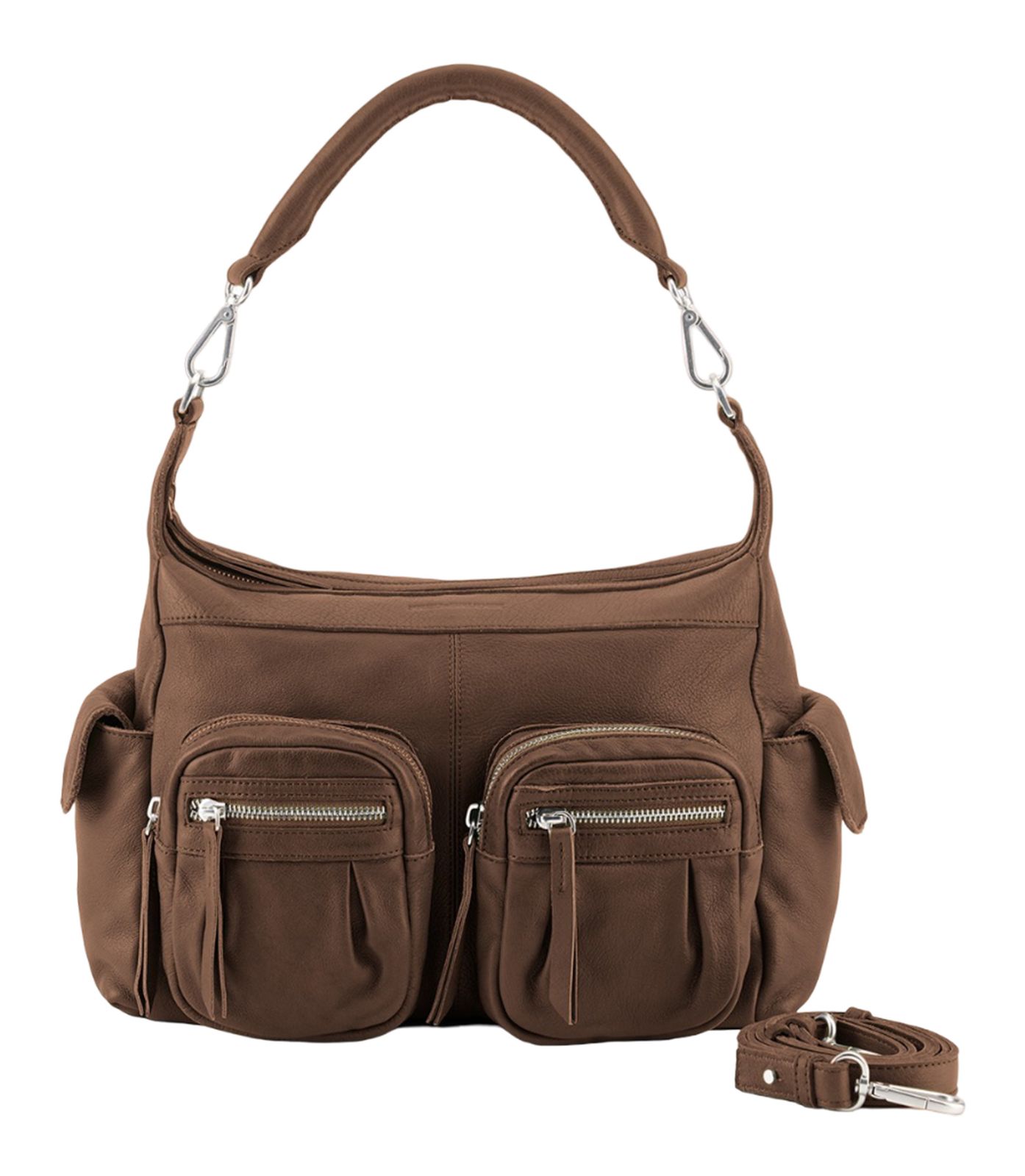 FREDsBRUDER Pocket Play Collection Hobo Bag Dark Caramel