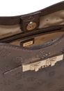 GUESS Carmella Crossbody Bucket Bag Taupe Logo GUESS Carmella Crossbody Bucket Bag Taupe Logo