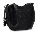 GUESS Carmella Crossbody Bucket Bag Black Logo GUESS Carmella Crossbody Bucket Bag Black Logo