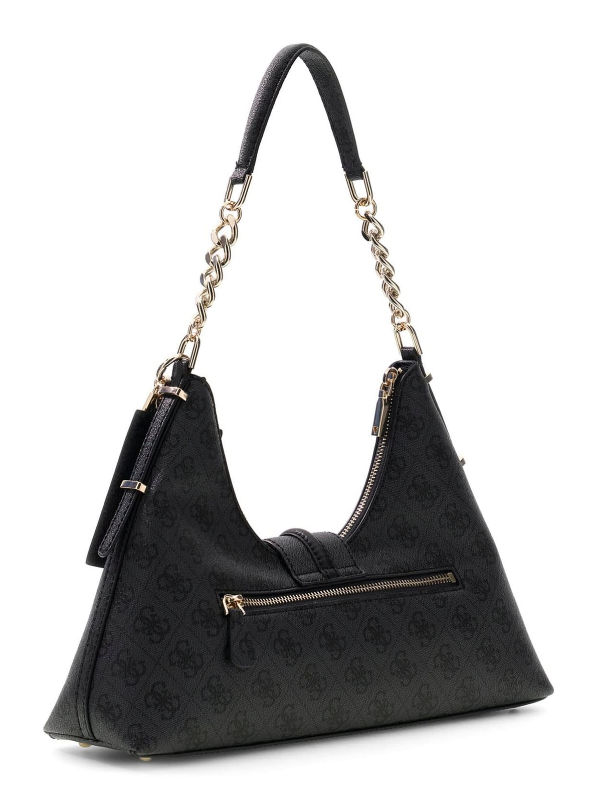 GUESS Yvonne Logo Hobo Bag Coal Logo GUESS Yvonne Logo Hobo Bag Coal Logo
