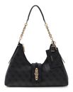 GUESS Yvonne Logo Hobo Bag Coal Logo GUESS Yvonne Logo Hobo Bag Coal Logo
