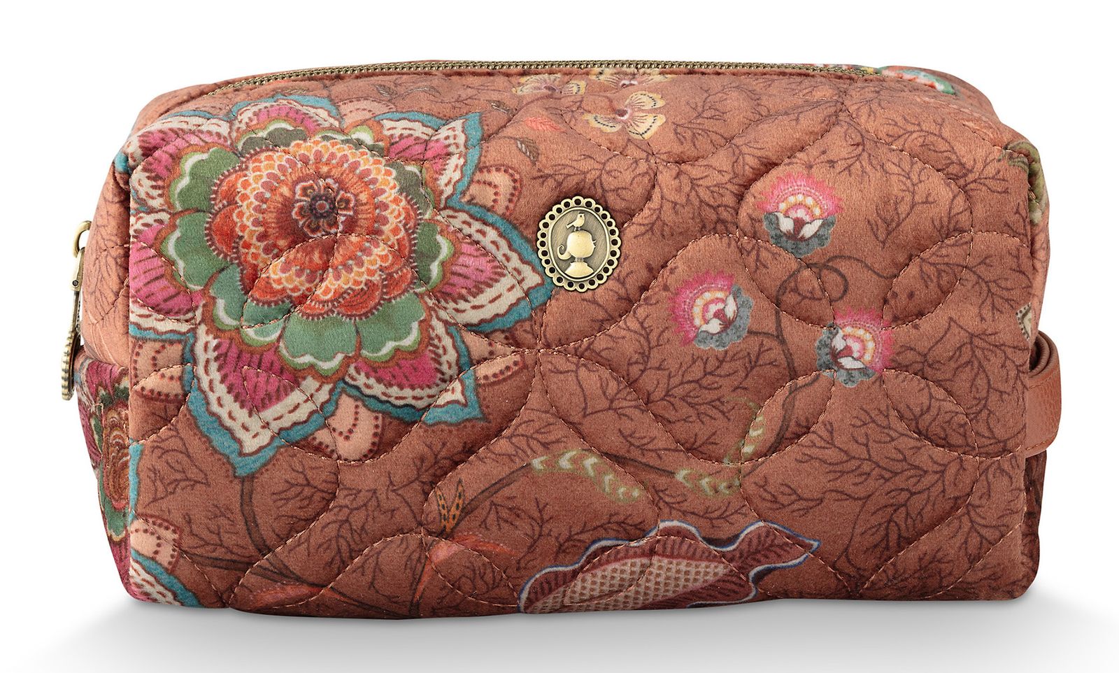Pip Studio Coco Cosmetic Bag Mumbai Morning M Brown
