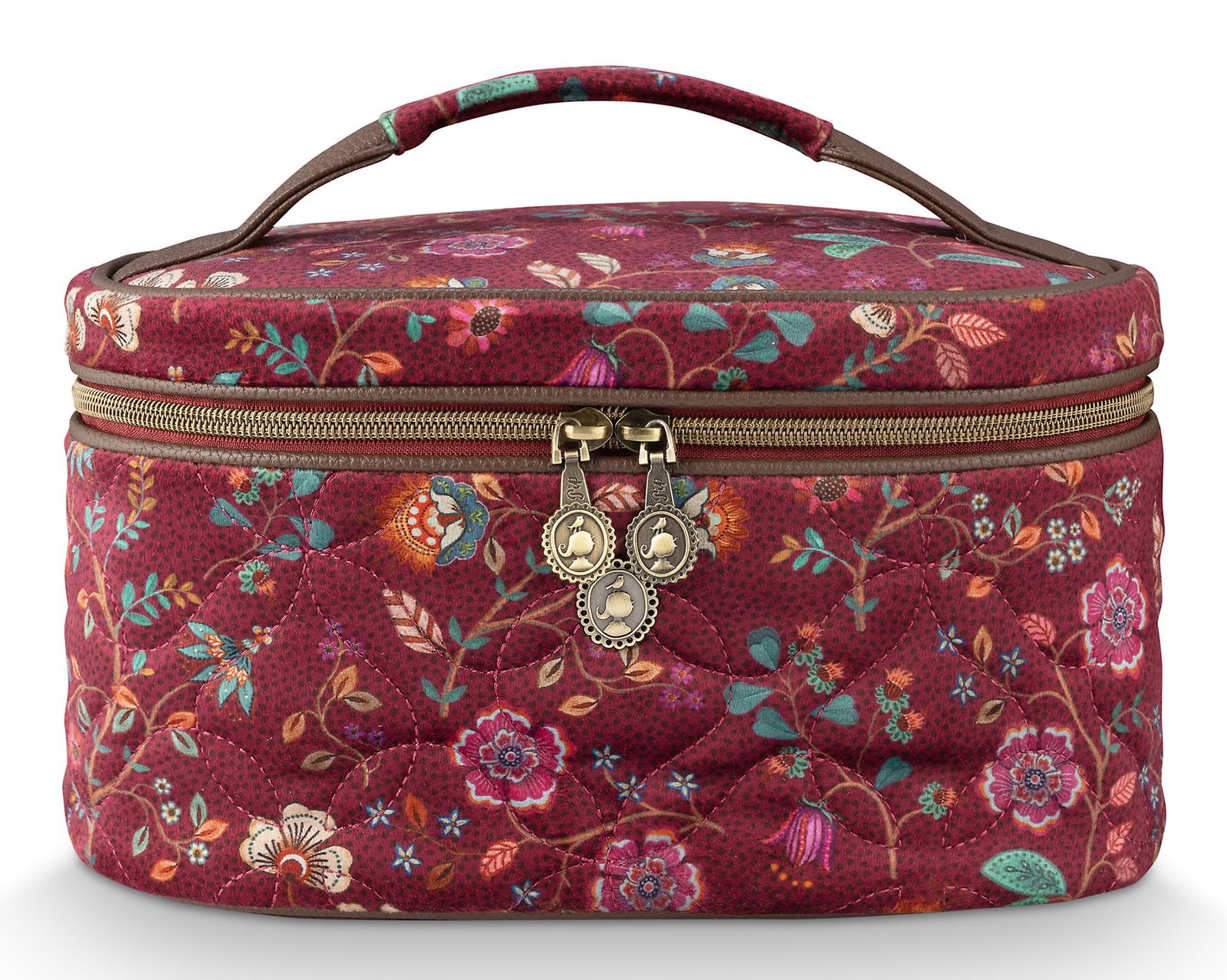 Pip Studio Cleo Beauty Case Flora Bangelore Dark Pink