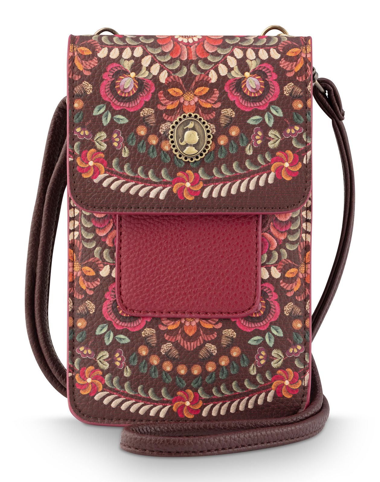 Pip Studio Peggy Phone Bag Il Ricamo Dark Red