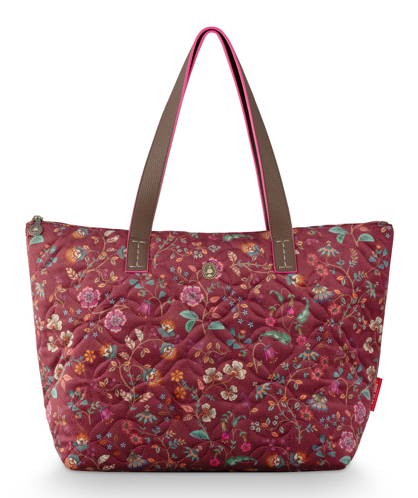 Pip Studio Tilda Tote Bag Flora Bangelore M Dark Pink