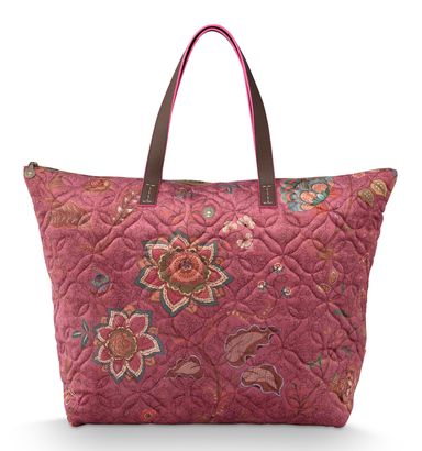 Pip Studio Tilda Tote Bag Mumbai Morning L Pink Pip Studio Tilda Tote Bag Mumbai Morning L Pink