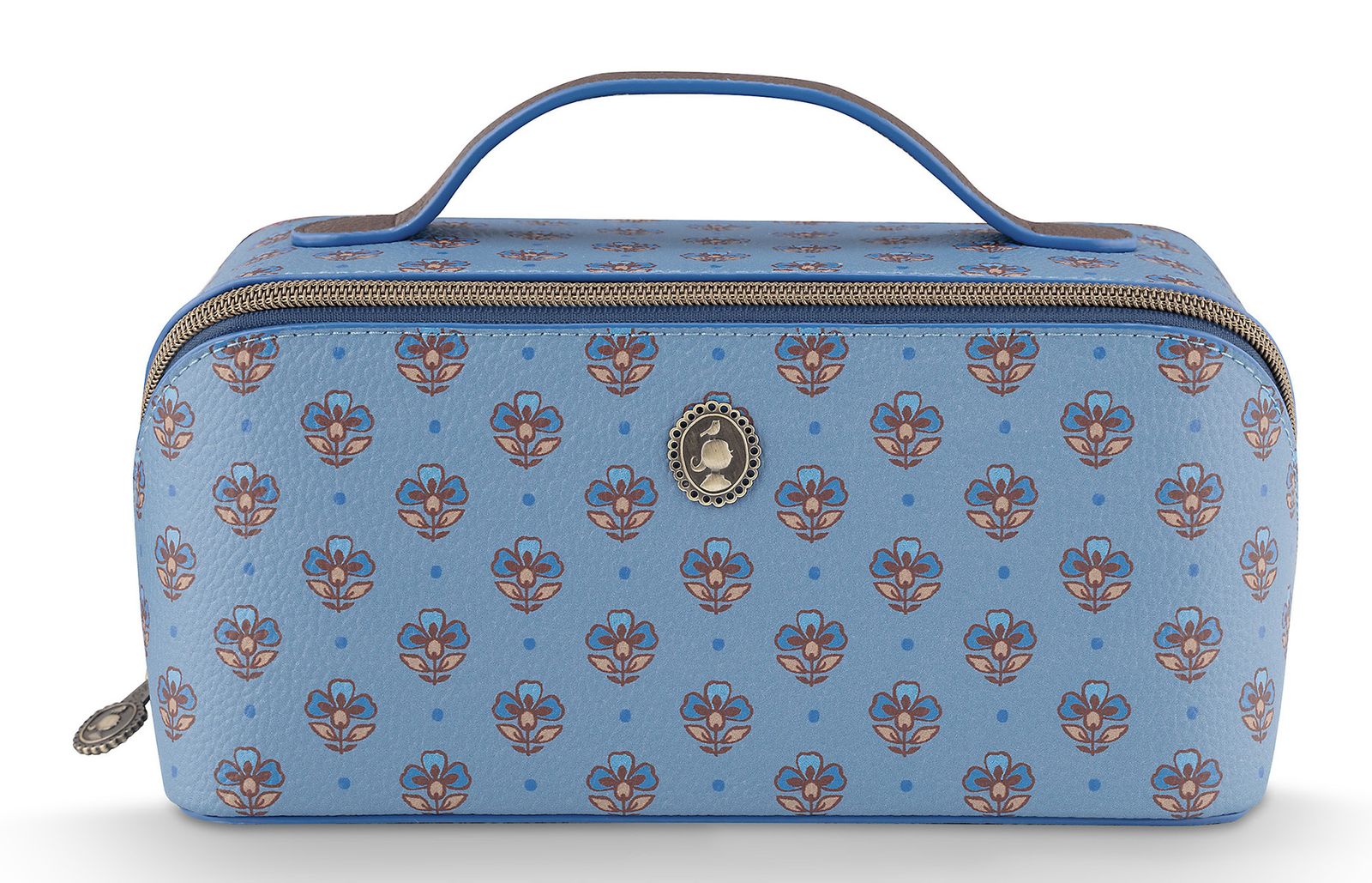 Pip Studio Cyrille Cosmetic Bag Jaipur Flower M Blue