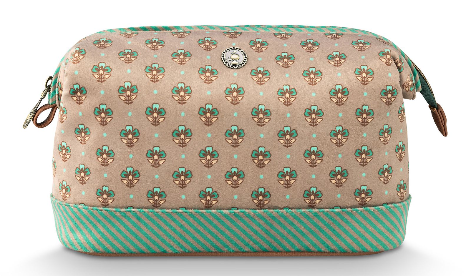 Pip Studio Cooper Cosmetic Purse Jaipur Flower L Light Green