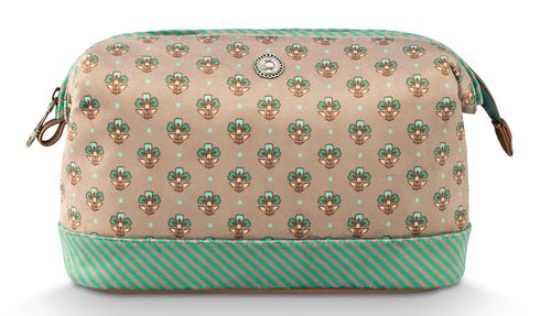 Pip Studio Cooper Cosmetic Purse Jaipur Flower L Light Green