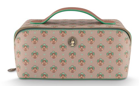 Pip Studio Cyrille Cosmetic Bag Jaipur Flower M Light Green