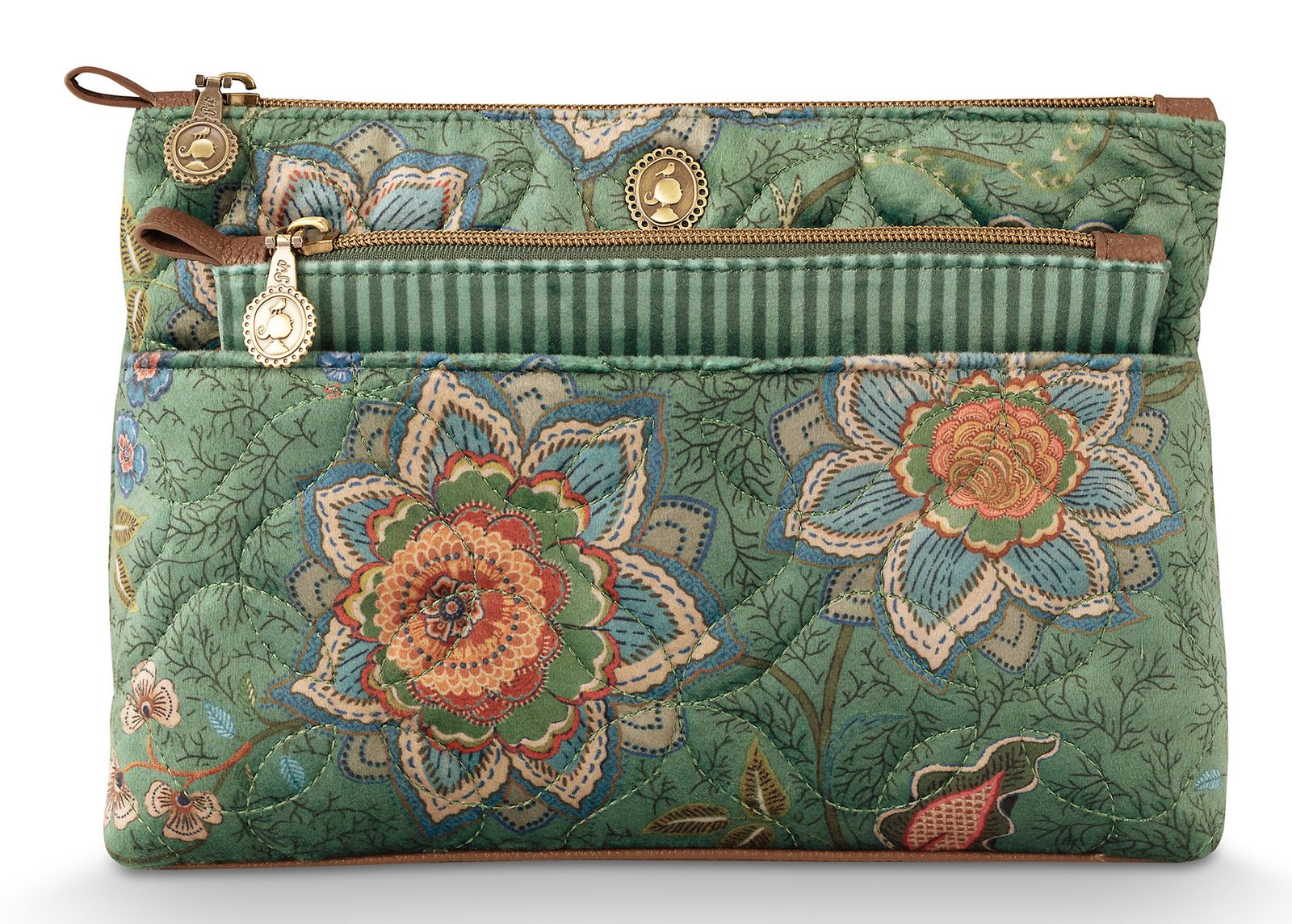 Pip Studio Caryn Cosmetic Bags Combi Mumbai Morning Green Pip Studio Caryn Cosmetic Bags Combi Mumbai Morning Green