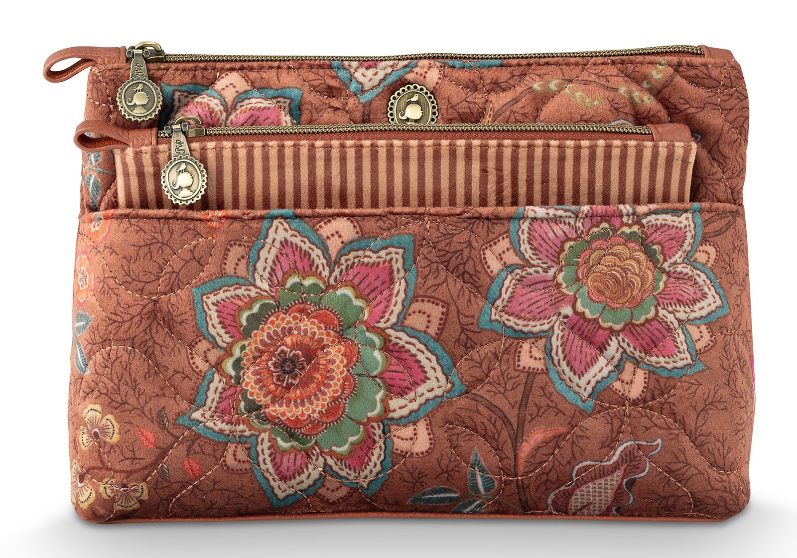 Pip Studio Caryn Cosmetic Bags Combi Mumbai Morning Brown Pip Studio Caryn Cosmetic Bags Combi Mumbai Morning Brown