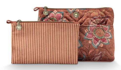Pip Studio Caryn Cosmetic Bags Combi Mumbai Morning Brown Pip Studio Caryn Cosmetic Bags Combi Mumbai Morning Brown