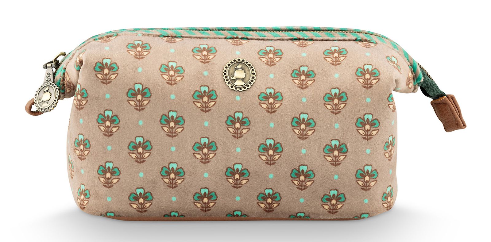 Pip Studio Cooper Cosmetic Purse Jaipur Flower S Light Green