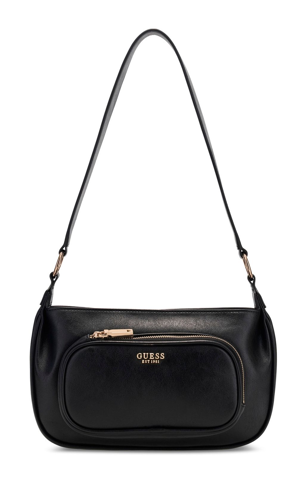 GUESS Bronna Shoulder Satchel Bag Black