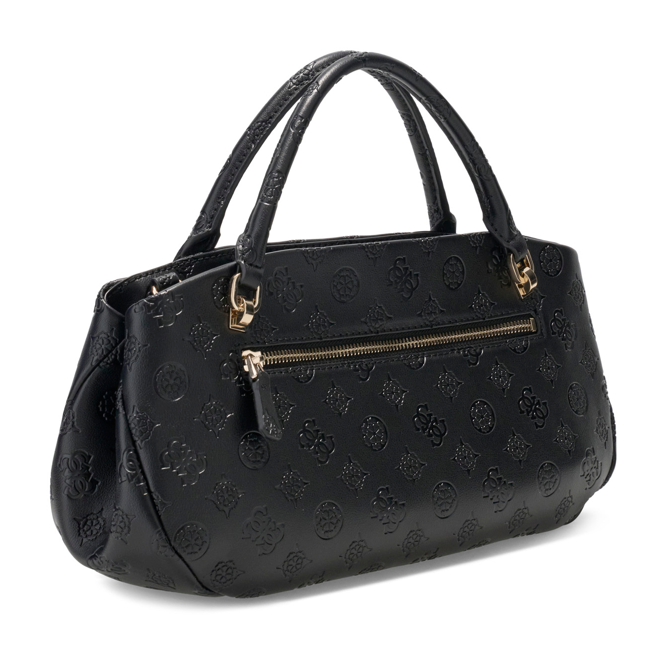 GUESS Carmella 3 Comp Satchel Black Logo GUESS Carmella 3 Comp Satchel Black Logo