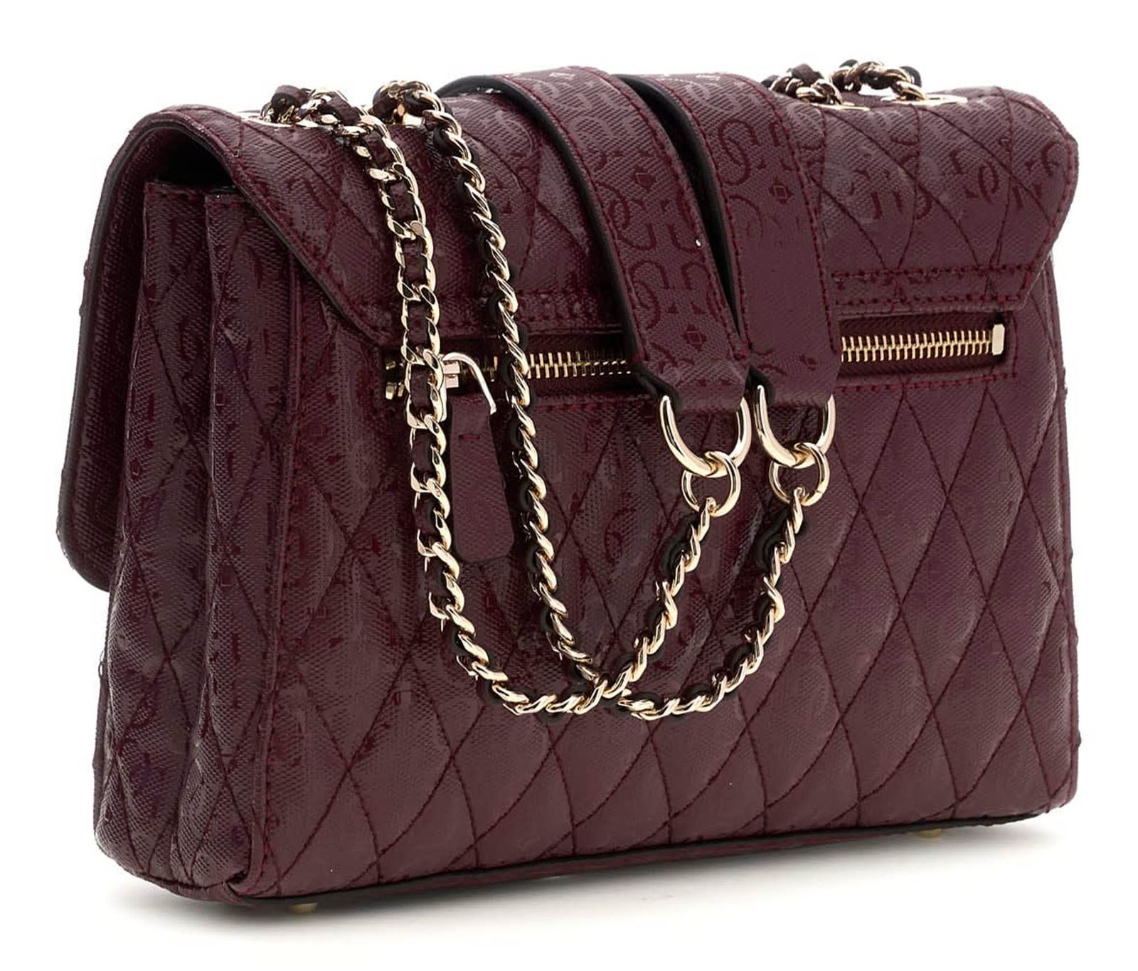 GUESS Tamara Convertible Crossbody Flap Merlot GUESS Tamara Convertible Crossbody Flap Merlot