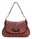 GUESS Samantha Flap Shoulder Bag Merlot Logo