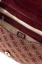 GUESS Samantha Flap Shoulder Bag Merlot Logo