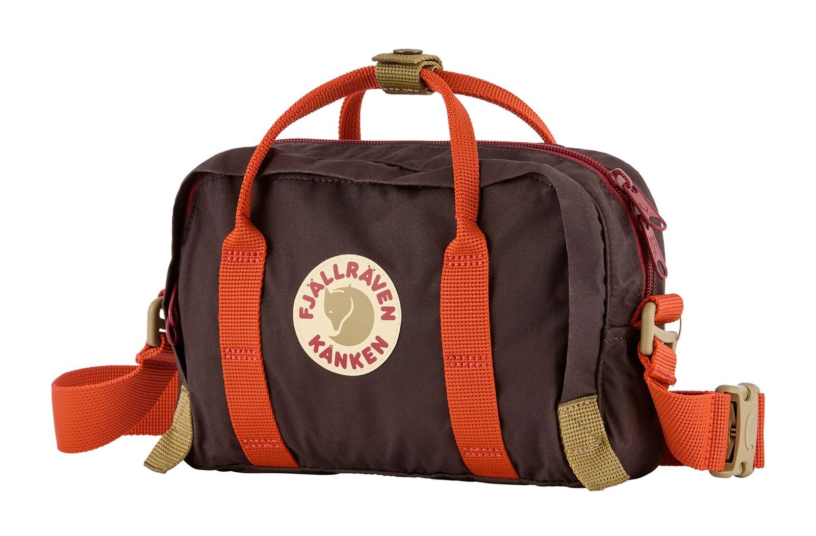 Fjällräven Kånken Koncept Crossbody Black Oak - Rowan Red Fjällräven Kånken Koncept Crossbody Black Oak - Rowan Red