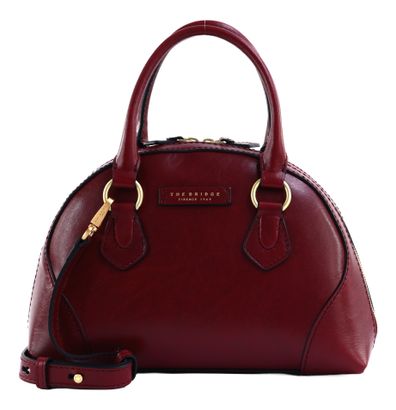 THE BRIDGE Magda Handbag With Shoulder Bag Wine Red / Oro