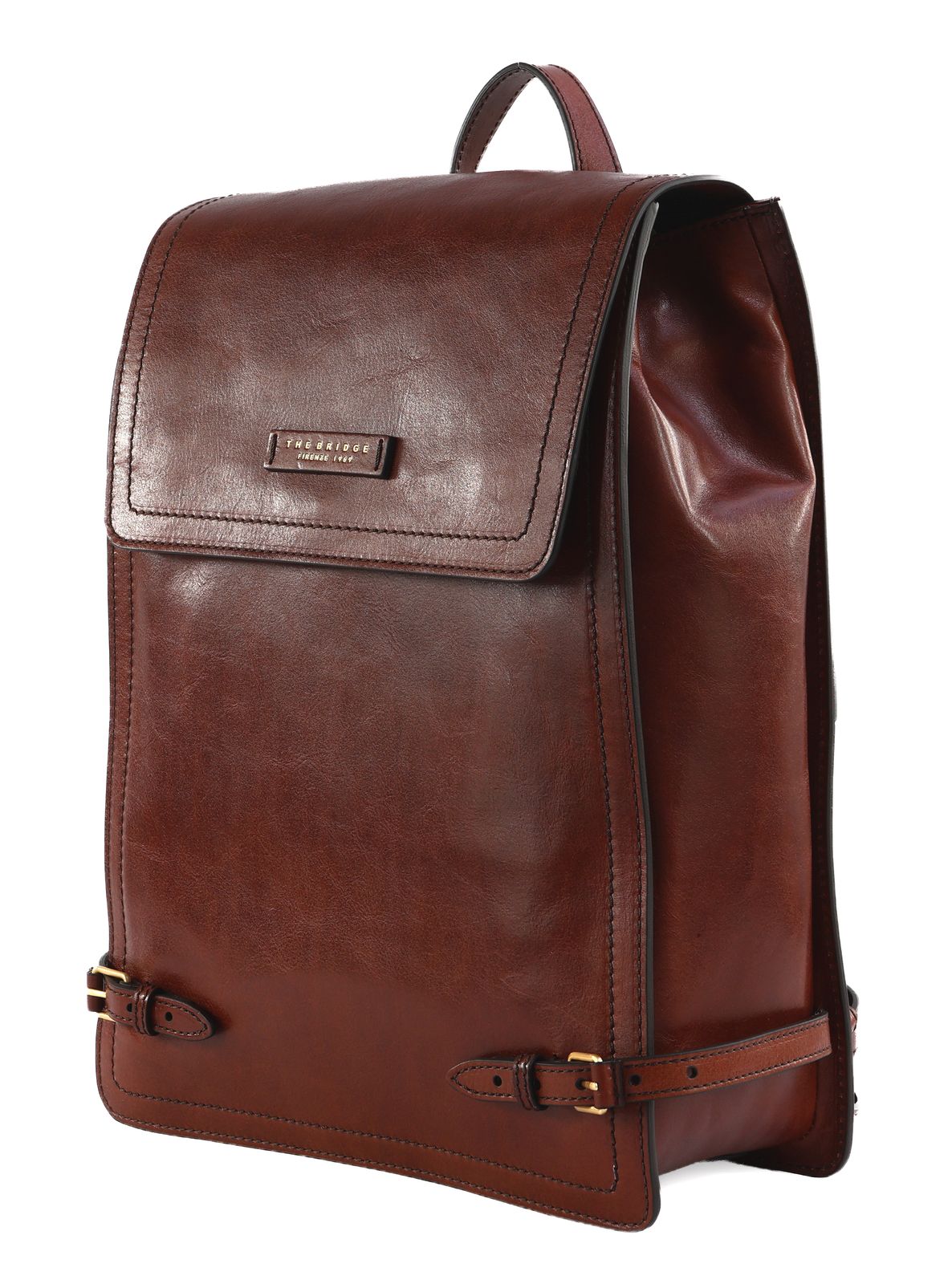 THE BRIDGE Monica Backpack Marrone / Oro THE BRIDGE Monica Backpack Marrone / Oro