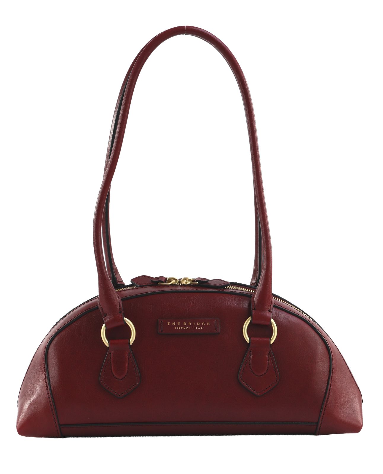 THE BRIDGE Magda Bowling Bag Wine Red / Oro