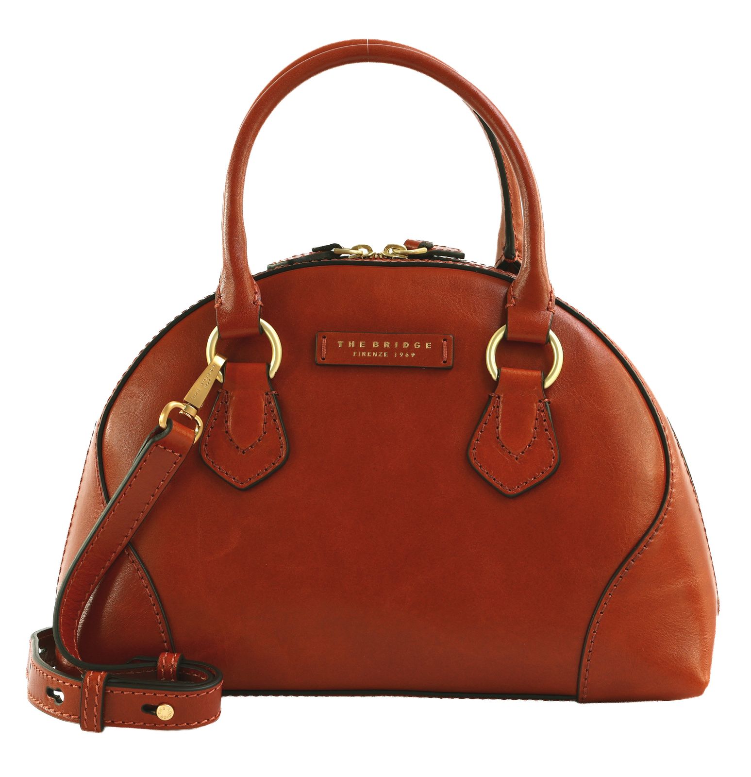 THE BRIDGE Magda Handbag With Shoulder Bag Zafferano / Oro