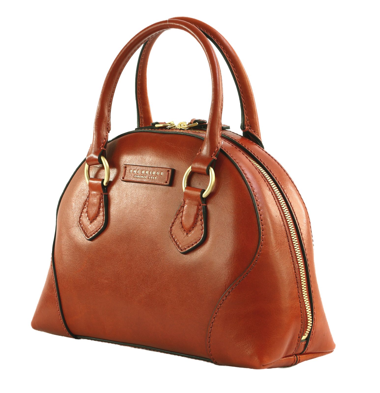 THE BRIDGE Magda Handbag With Shoulder Bag Zafferano / Oro THE BRIDGE Magda Handbag With Shoulder Bag Zafferano / Oro