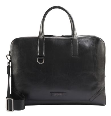 THE BRIDGE Matteo Briefcase Nero / Rutenio Scuro THE BRIDGE Matteo Briefcase Nero / Rutenio Scuro