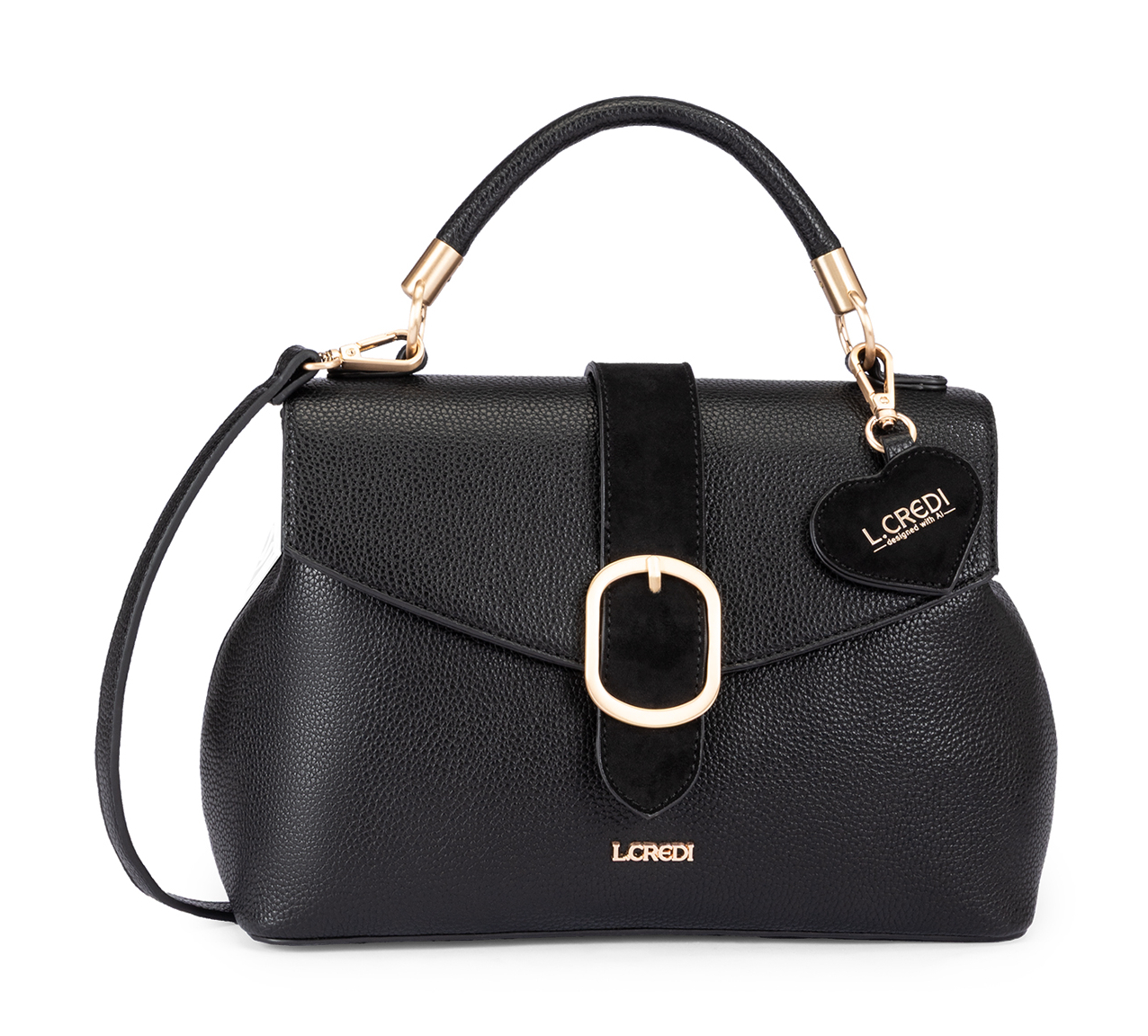 L.CREDI Solenn.ai Handbag Black