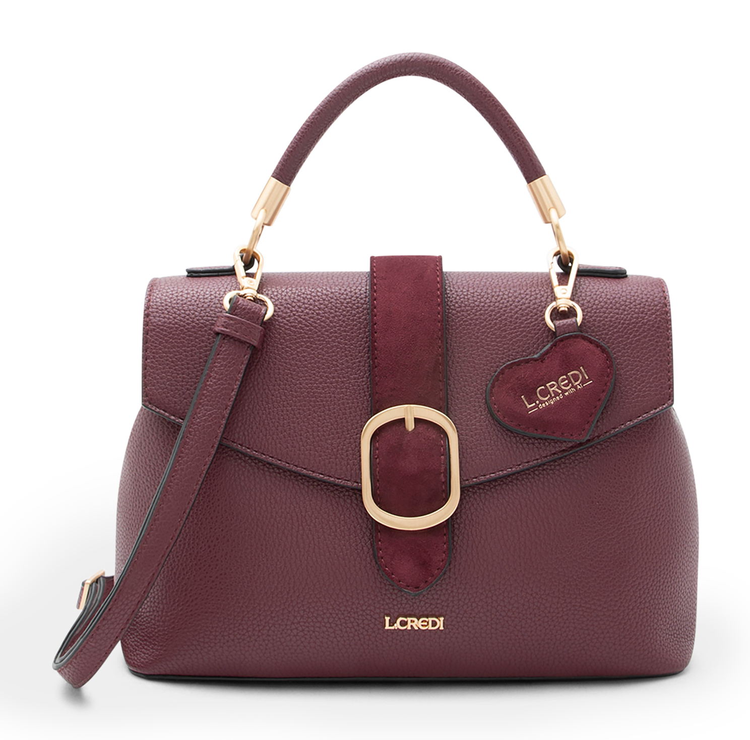 L.CREDI Solenn.ai Handbag Cherry Shade