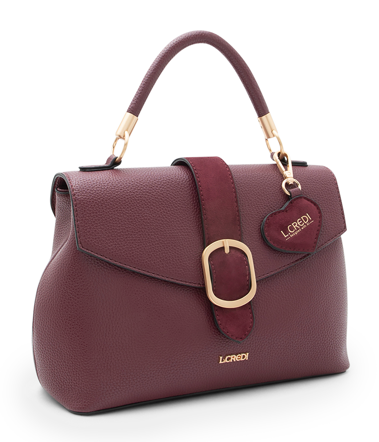 L.CREDI Solenn.ai Handbag Cherry Shade L.CREDI Solenn.ai Handbag Cherry Shade