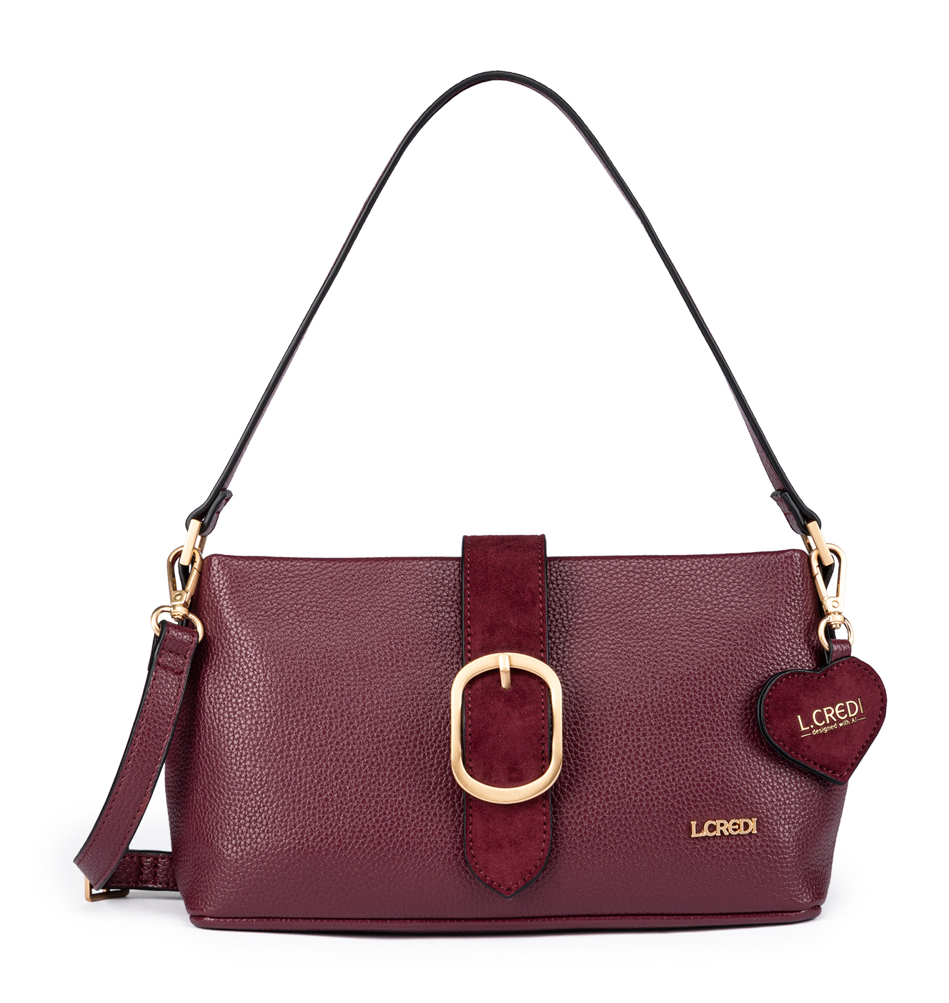 L.CREDI Solenn.ai Crossbody Bag Cherry Shade