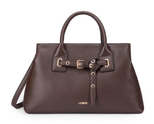 L.CREDI Sadette Handbag Chocolate