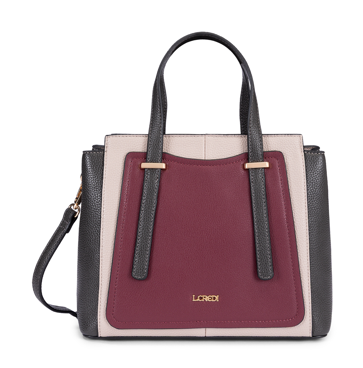L.CREDI Saina Handbag Cherry Shade mix