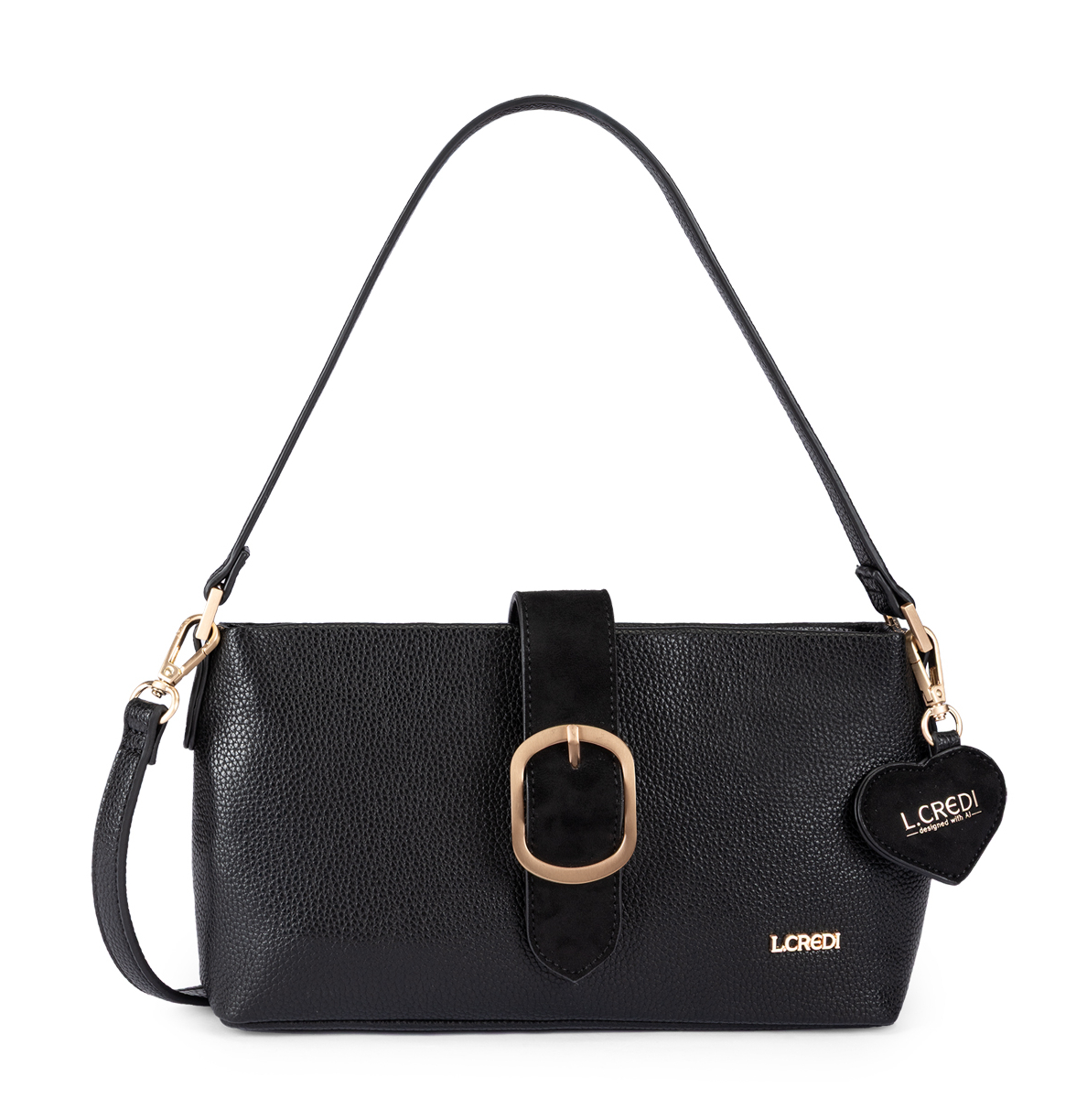L.CREDI Solenn.ai Crossbody Bag Black