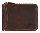 GREENBURRY Vintage Zip Around Wallet Brown GREENBURRY Vintage Zip Around Wallet Brown