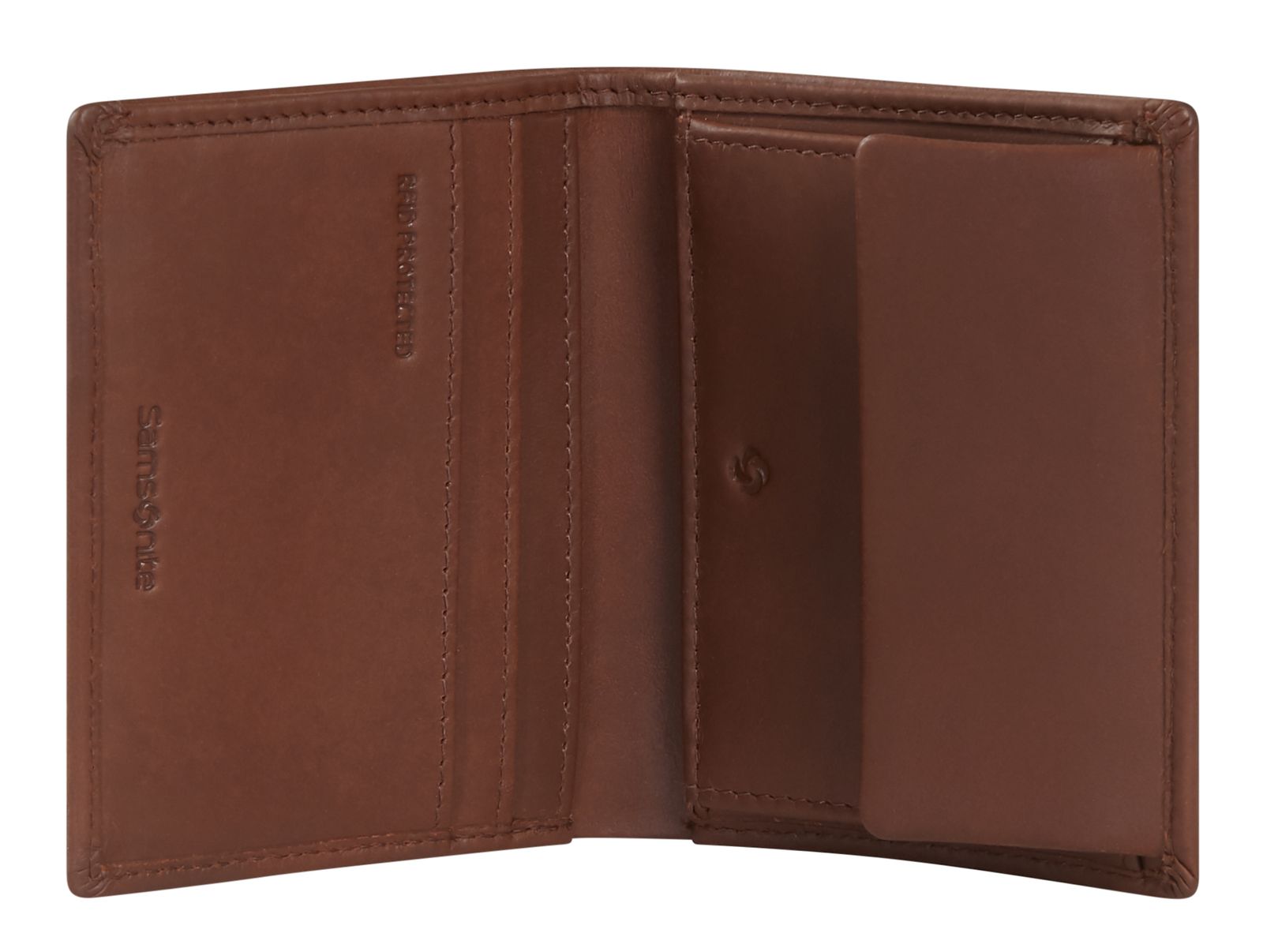 Samsonite Eluxe Veg 124 - WAL S 3 / 2CC+COIN+C Wallet Dark Brown Samsonite Eluxe Veg 124 - WAL S 3 / 2CC+COIN+C Wallet Dark Brown