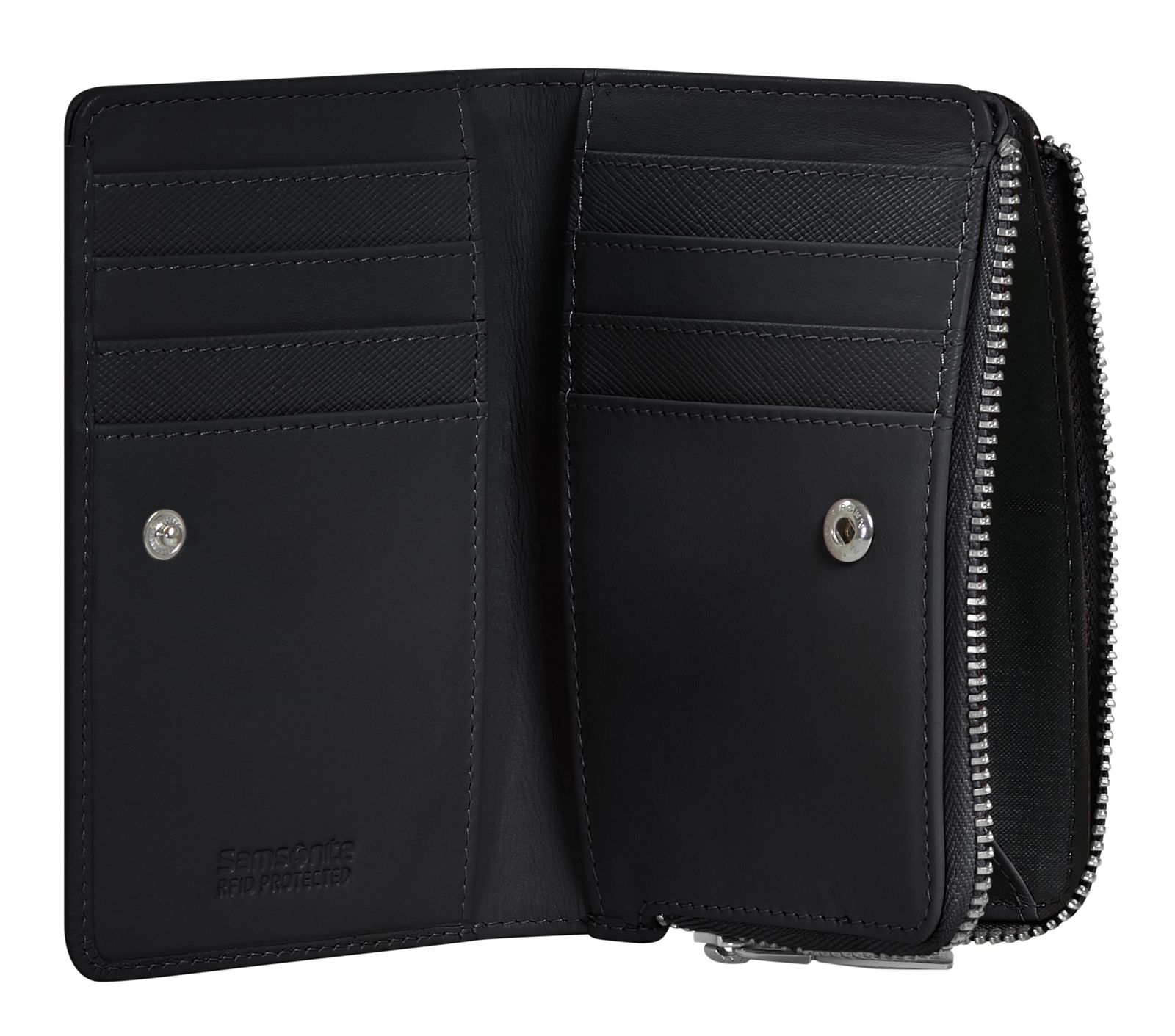 Samsonite Image Leather 360 - L W 8CC+ZIP EXT Wallet Black Samsonite Image Leather 360 - L W 8CC+ZIP EXT Wallet Black