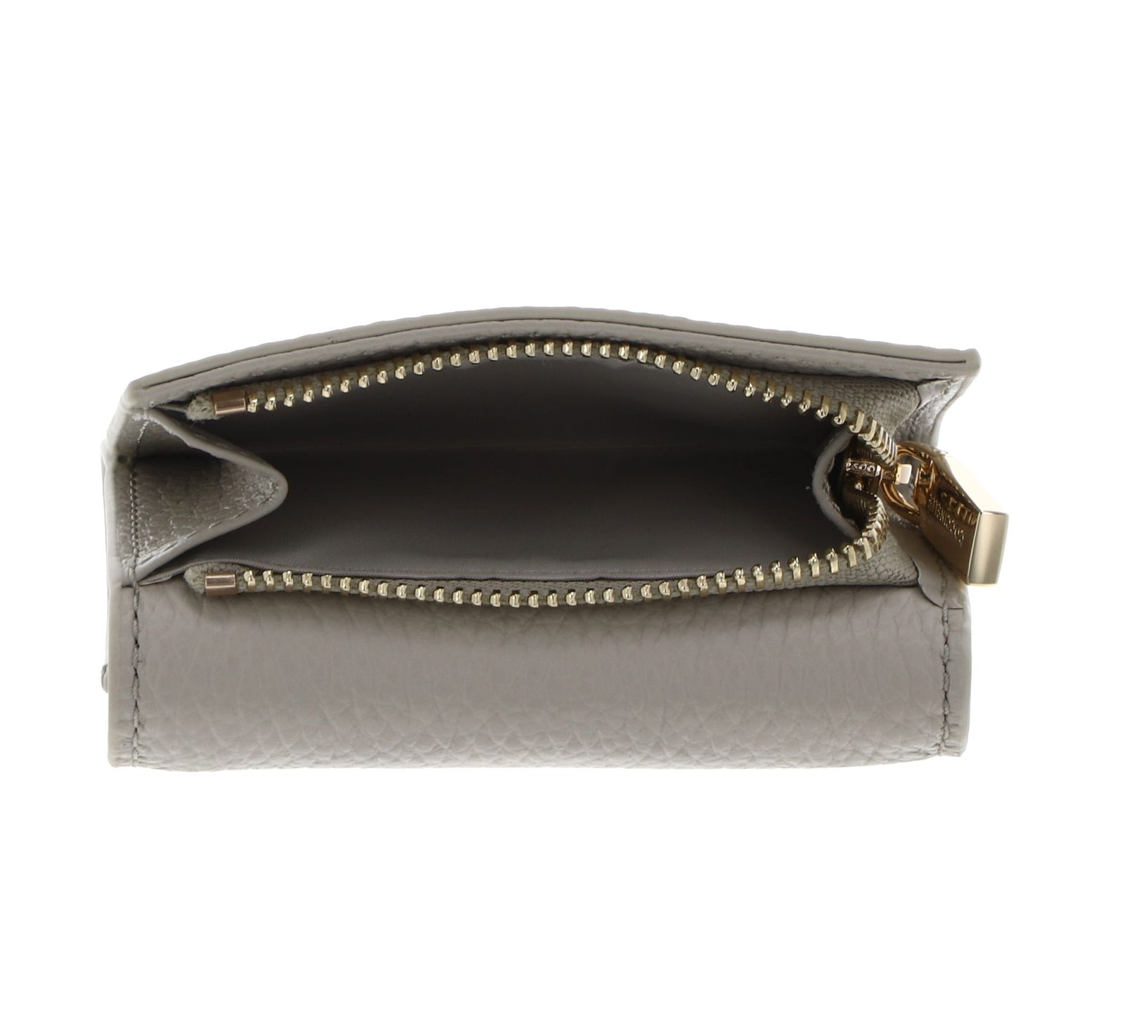 COCCINELLE Metallic Soft Wallet Grained Leather Eucalipto COCCINELLE Metallic Soft Wallet Grained Leather Eucalipto